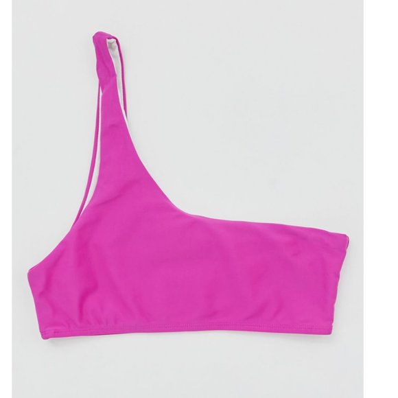 ⭐️ Shea One-Shoulder Boho Minimal Hipster Hippie Art Deco Farm Modern Bikini Top - Picture 4 of 5